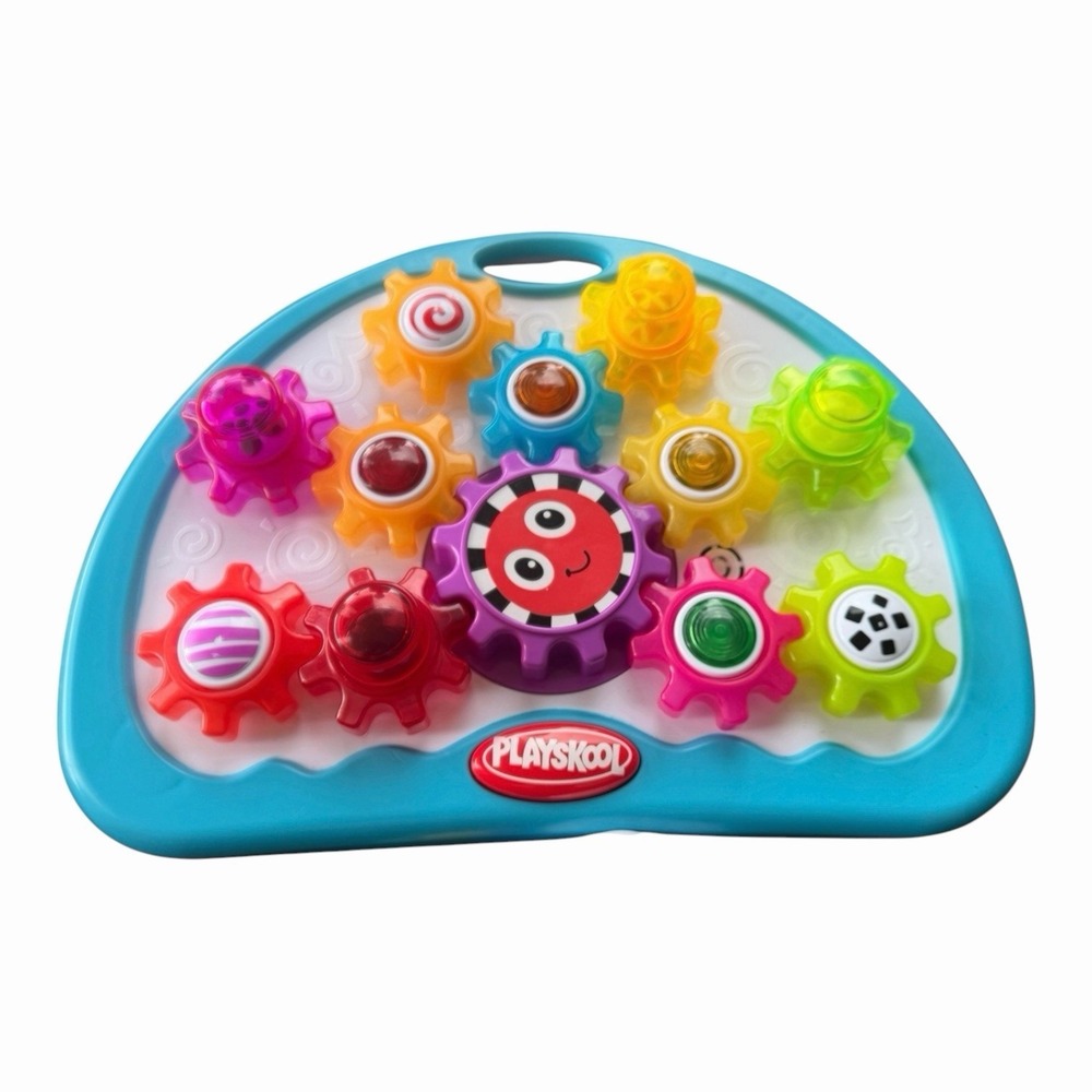 Playskool Gears Light-Up Spin Toy Plastic 08478 2001 Preschool Ages 1-4 tested